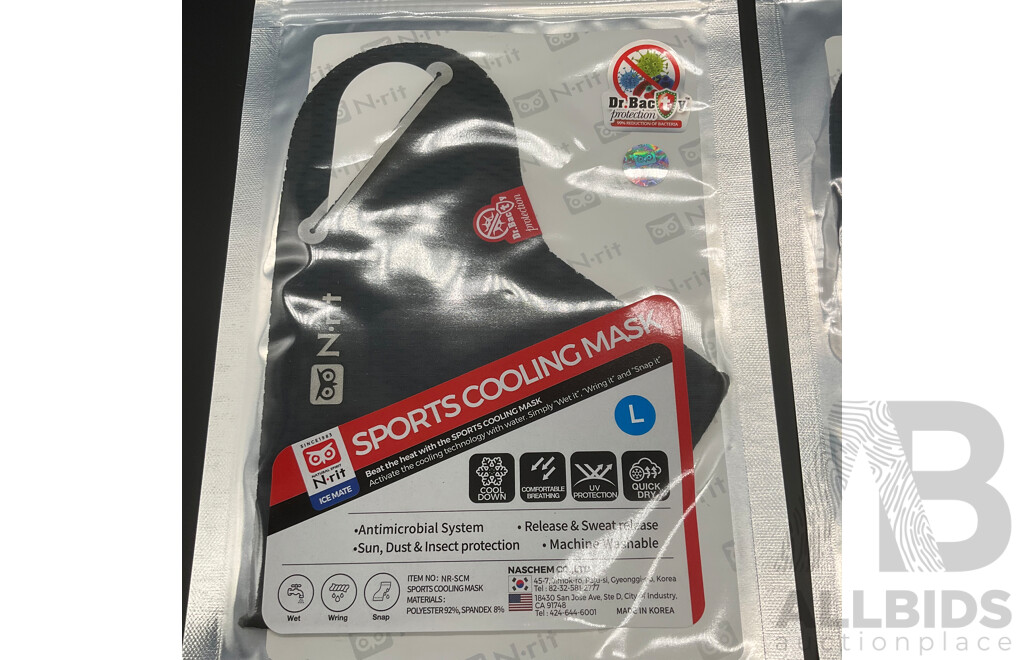 N-rit Sports Cooling Masks - Lot of 70