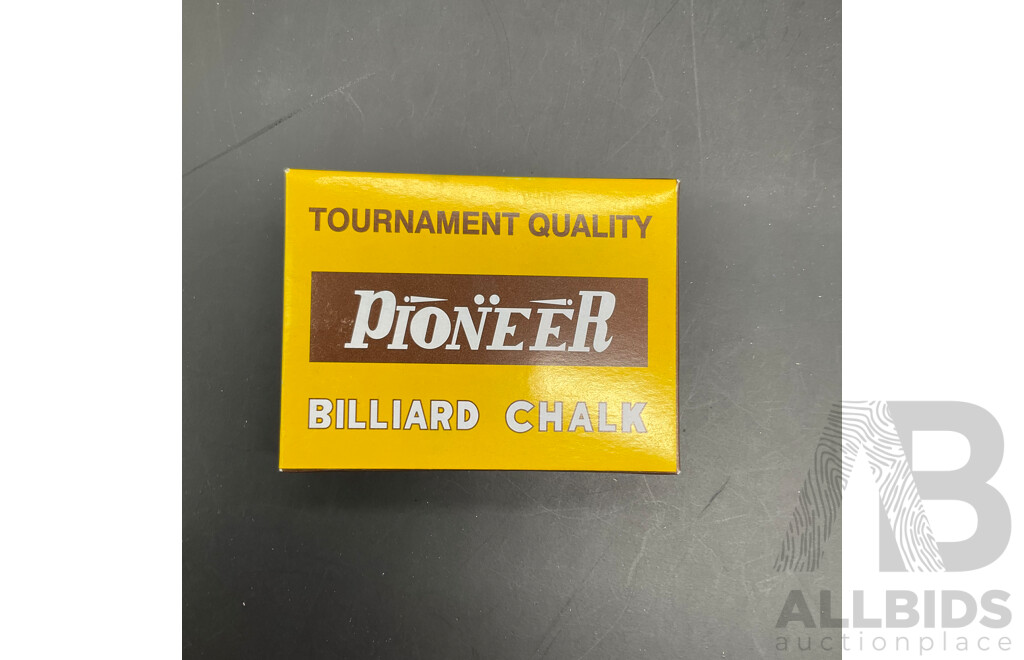 Assorted Billiard Equipment - Chalk Blue - Lot of 864