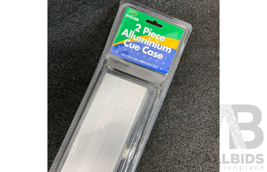 Assorted Billiard Equipment -  Aluminium Cue Case - Lot of 10