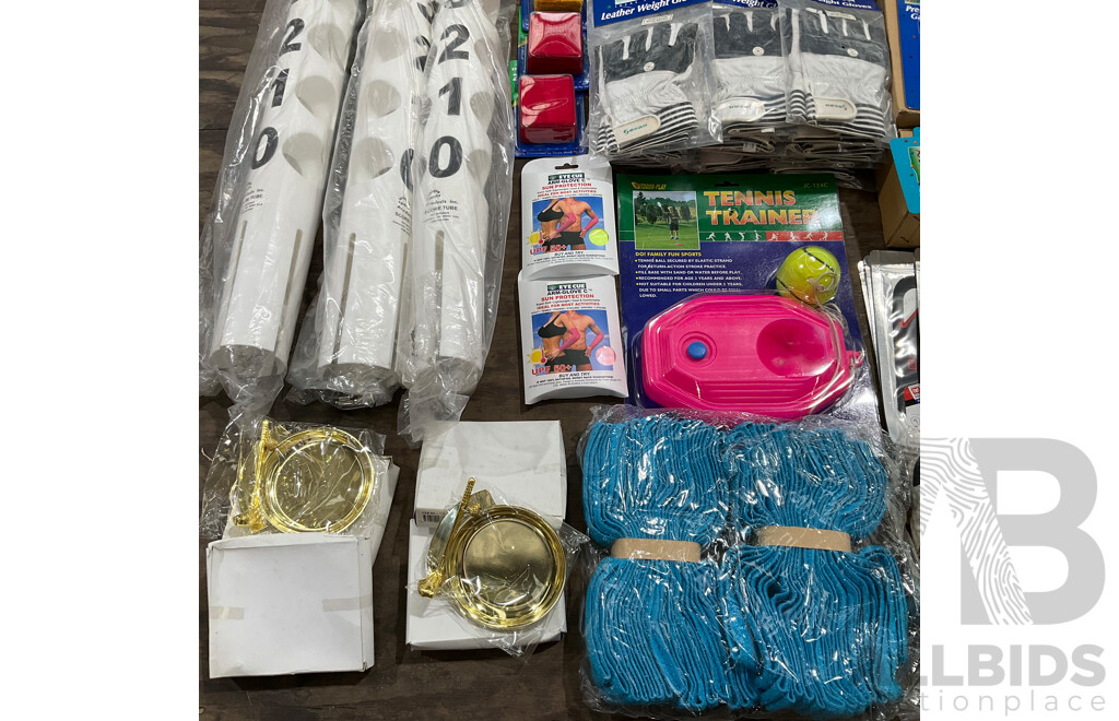 Collection of Various Sports Equipment