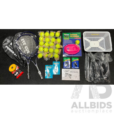 Collection of Various Sport Tennis  Equipment - Lot of 30