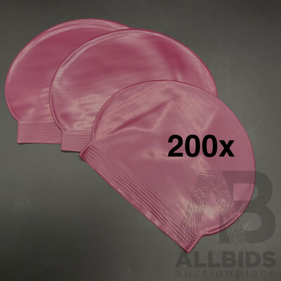 Purple Latex Swim Cap - Lot of 200