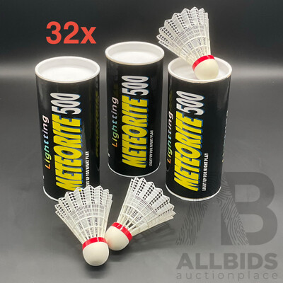 YONEX Meteorite 500 - 3pcs Badminton Shuttle - Lot of 32