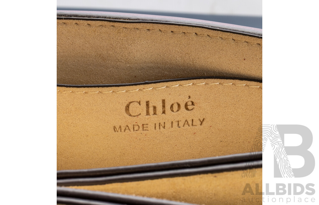 Chloé Faye Crossbody Bag, Calfskin Leather in Burgundy