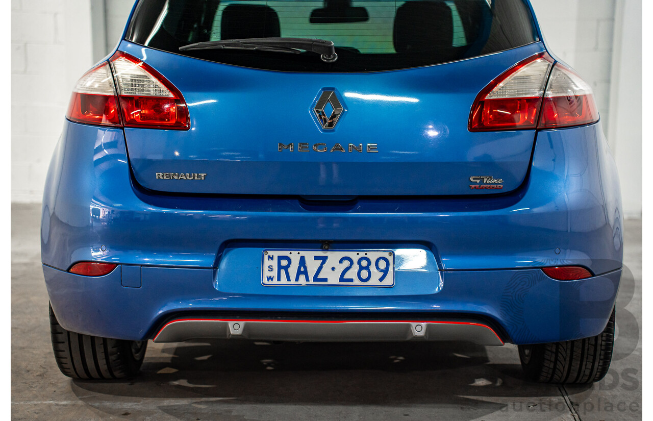 1/2015 Renault Megane GT-Line B95 MY14 5d Hatchback Malta Blue Metallic Turbo Diesel 1.5L