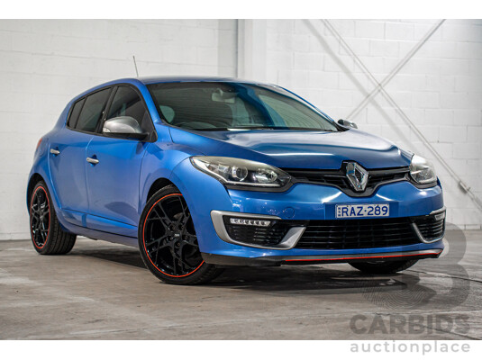 1/2015 Renault Megane GT-Line B95 MY14 5d Hatchback Malta Blue Metallic Turbo Diesel 1.5L