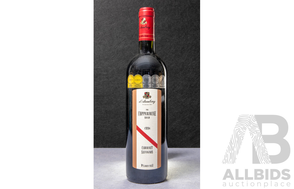 D'Arenberg the Coppermine Road Cabernet Sauvignon Vintage 1996