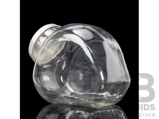 Vintage Glass Countertop Lidded Lolly Jar