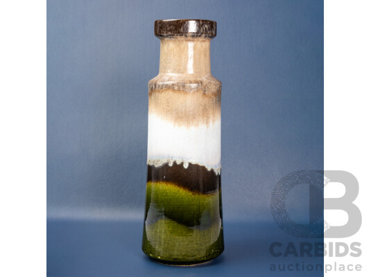 Vintage West German Fat Lava Glaze Ceramic Vase
