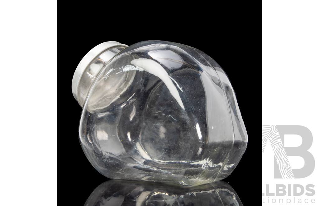 Vintage Glass Countertop Lidded Lolly Jar