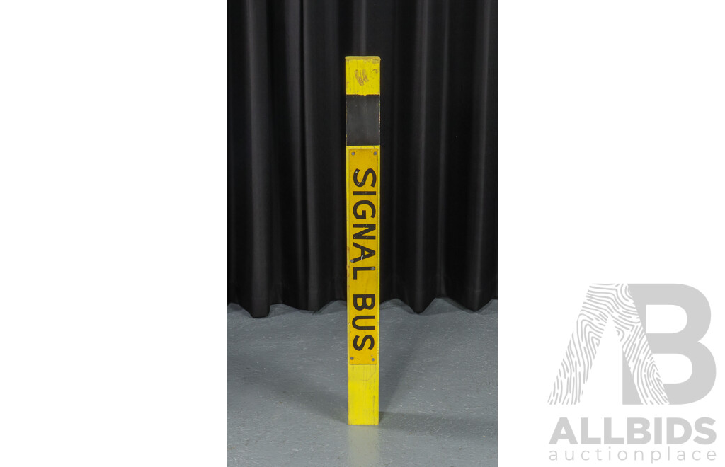 Vintage ACT Bus Stop Indicator