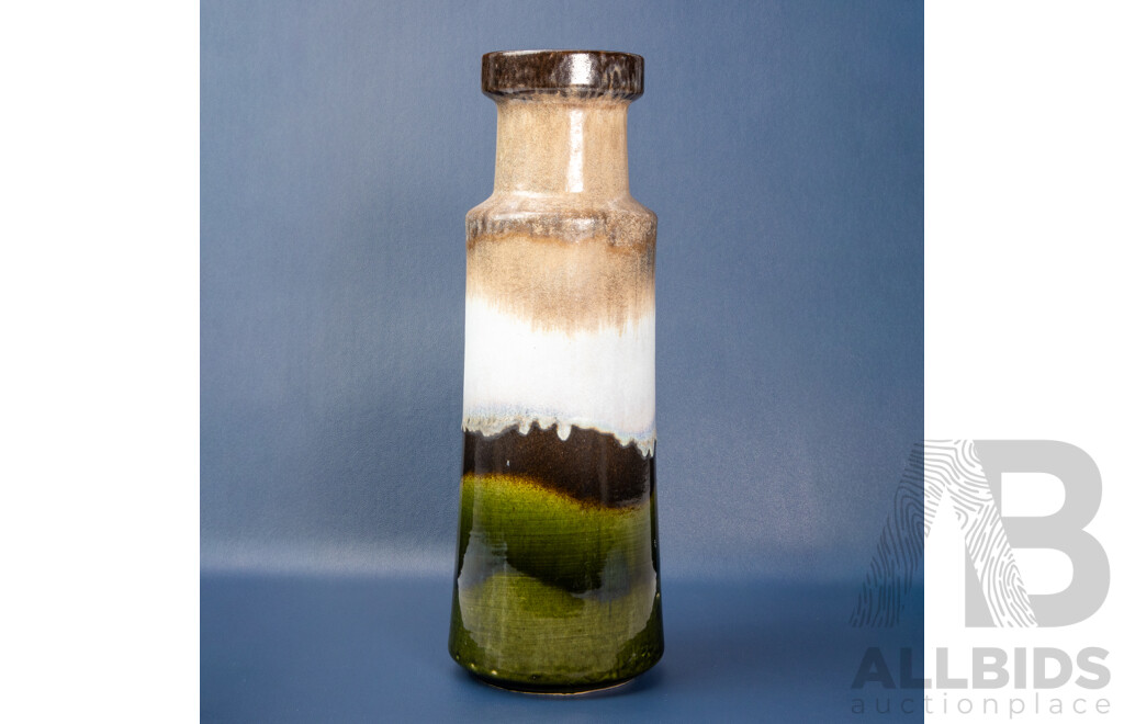 Vintage West German Fat Lava Glaze Ceramic Vase