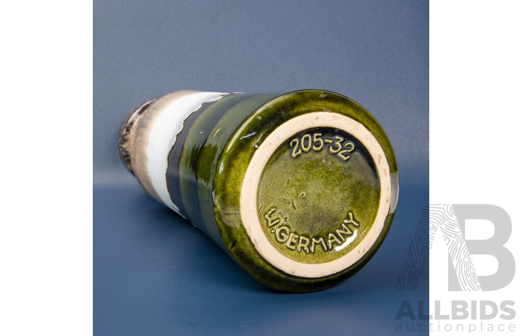 Vintage West German Fat Lava Glaze Ceramic Vase