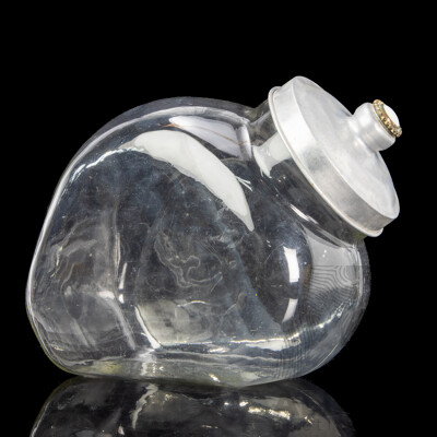 Vintage Glass Countertop Lidded Lolly Jar