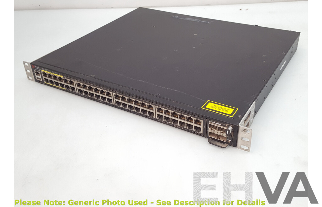 Brocade (ICX 7450-48P) 48-Port PoE+ Gigabit Ethernet Switch
