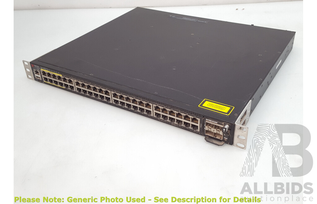 Brocade (ICX 7450-48P) 48-Port PoE+ Gigabit Ethernet Switch