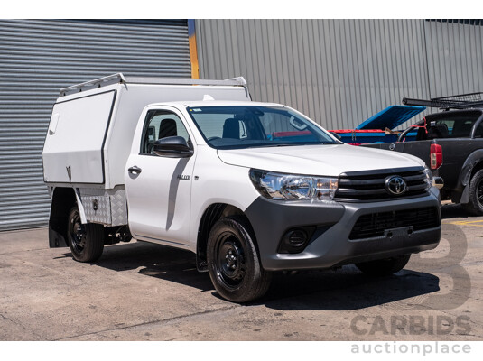 11/2023 Toyota Hilux Workmate (4x2) TGN121R C/Chas Glacier White 2.7L