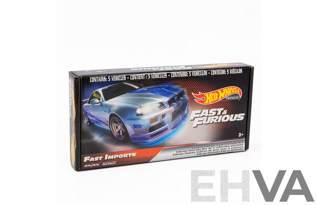 Boxed Hot Wheels Real Riders Fast & Furious Fast Imports Set