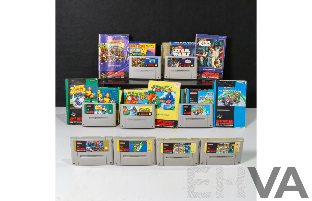 Collection of Super Nintendo SNES Games