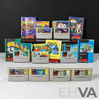 Collection of Super Nintendo SNES Games