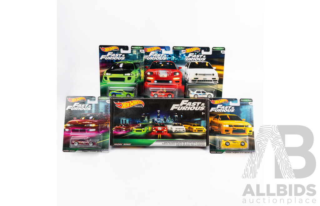 Boxed Hot Wheels Real Riders Fast & Furious Limited Edition Set