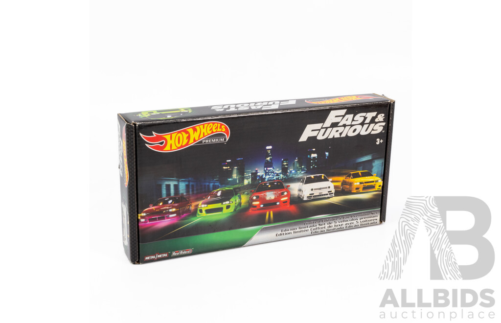 Boxed Hot Wheels Real Riders Fast & Furious Limited Edition Set