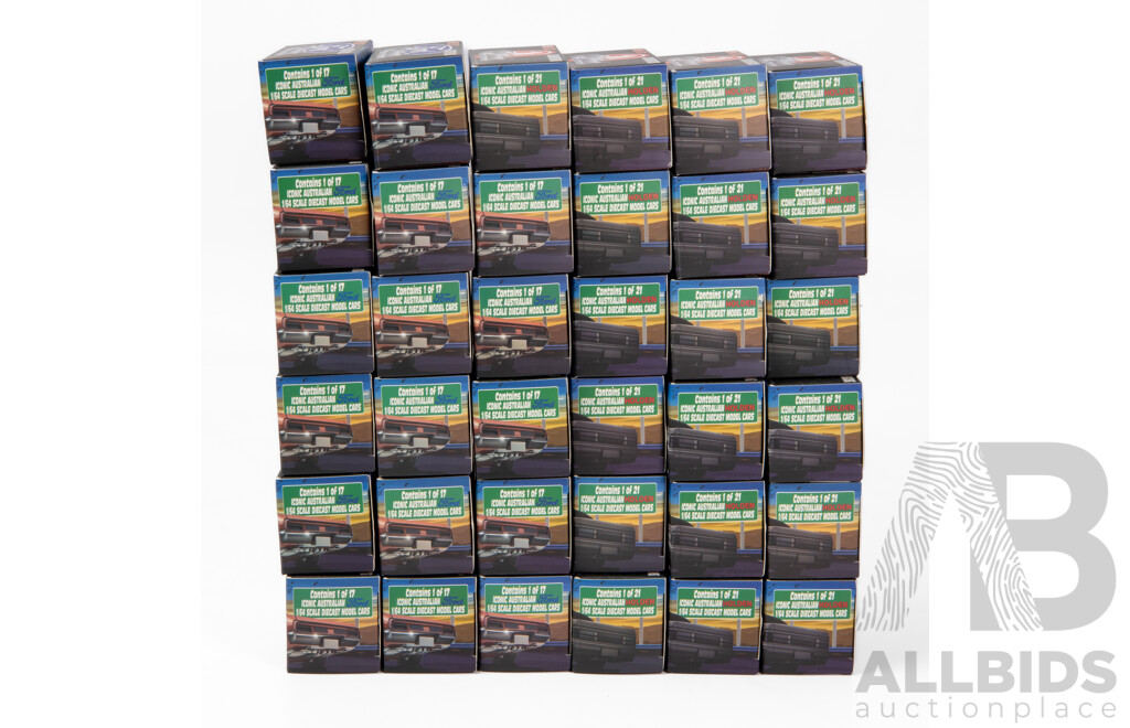 Oz Wheels Redbellies Mystery Box Including Holden HQ Panel Van, HZ Supercharged Sedan, Ford XA Coupe, XY Supercharged Sedan and Many More - 1:64 Scale