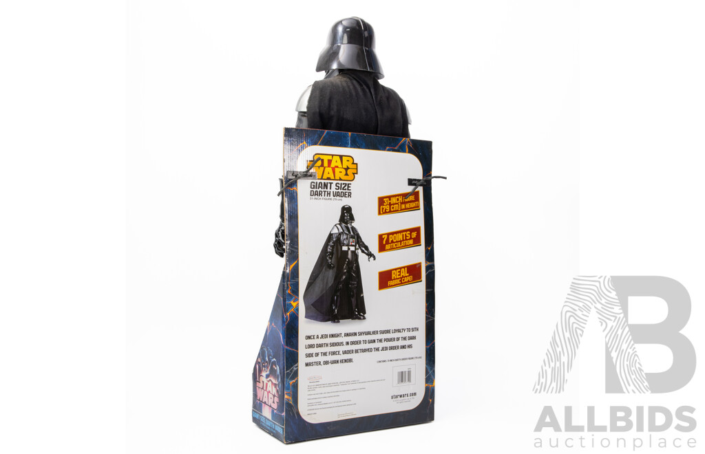 Boxed Vintage Jakks Pacific Large Articulated Darth Vader Figure