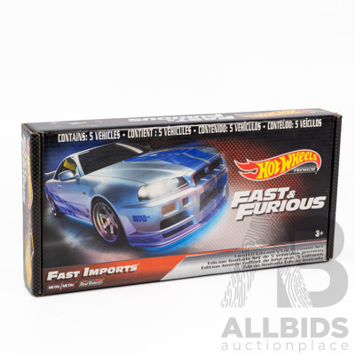 Boxed Hot Wheels Real Riders Fast & Furious Fast Imports Set