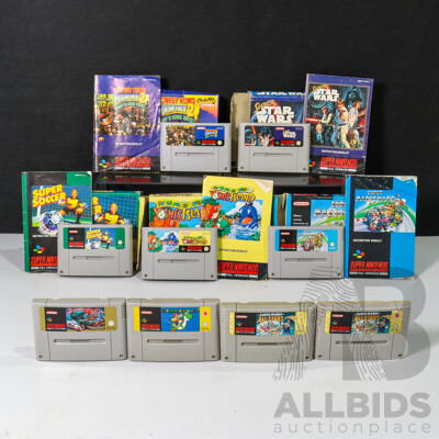 Collection of Super Nintendo SNES Games