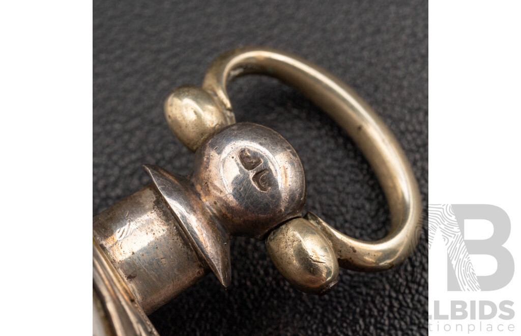 Antique John Robert London Sterling Silver Open Face Pocket Watch, Circa 1795, 153.0 Grams