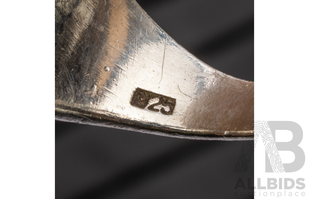 925 Sterling Silver Assorted Rings. Lot of 9 - 42.2gms