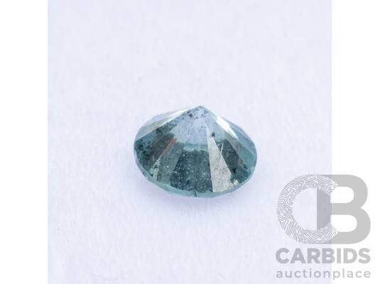 1660548 · Round Brilliant Cut Ice Blue Diamond - 0.40cts