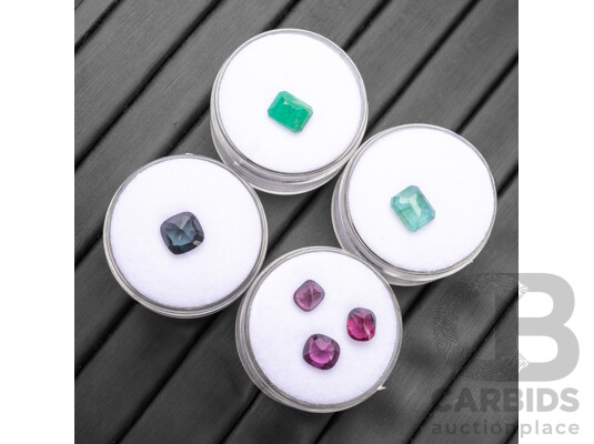 Collection of Emeralds & Spinels - Lot of 6
