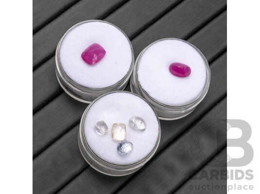 Collection of Sapphires & Rubies - Lot of 6