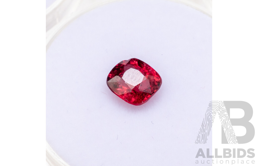 Orange Sapphire, Pink/Purple Garnet, Red and Blue Spinel - Lot of 4