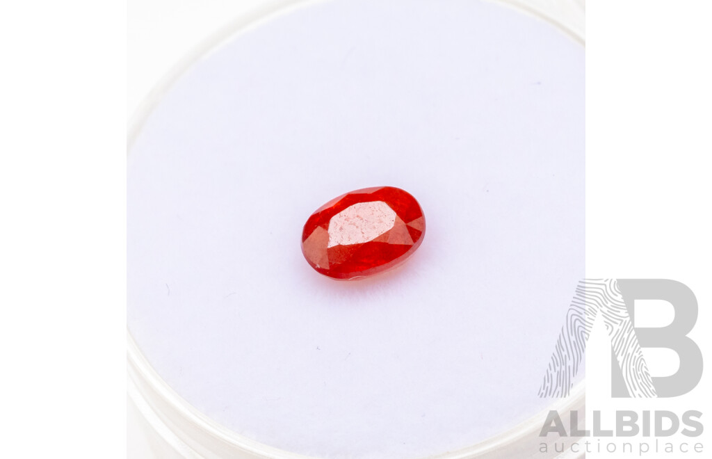 Orange Sapphire, Pink/Purple Garnet, Red and Blue Spinel - Lot of 4