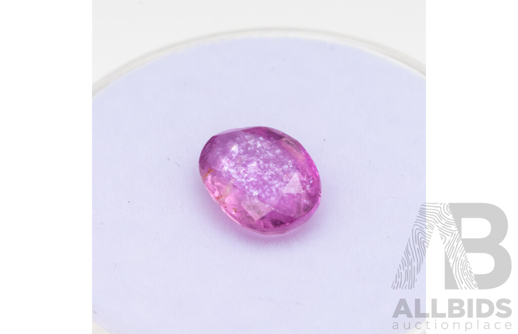 Orange, Pink and Blue Oval Sapphires - Lot of 3