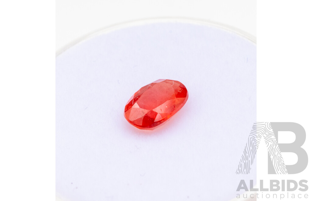 Orange, Pink and Blue Oval Sapphires - Lot of 3