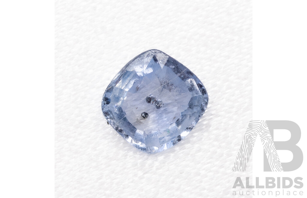 Cushion Cut Light Blue Sapphire 1.14ct