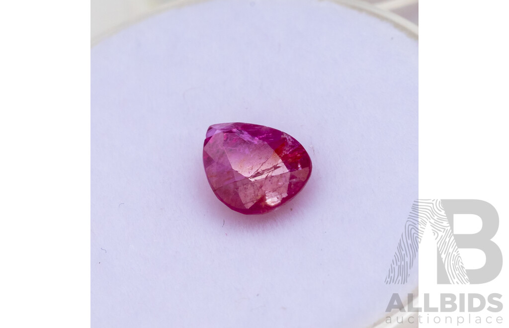 Pink Ruby and Red, Blue and Lavender Spinel - Lot of 4