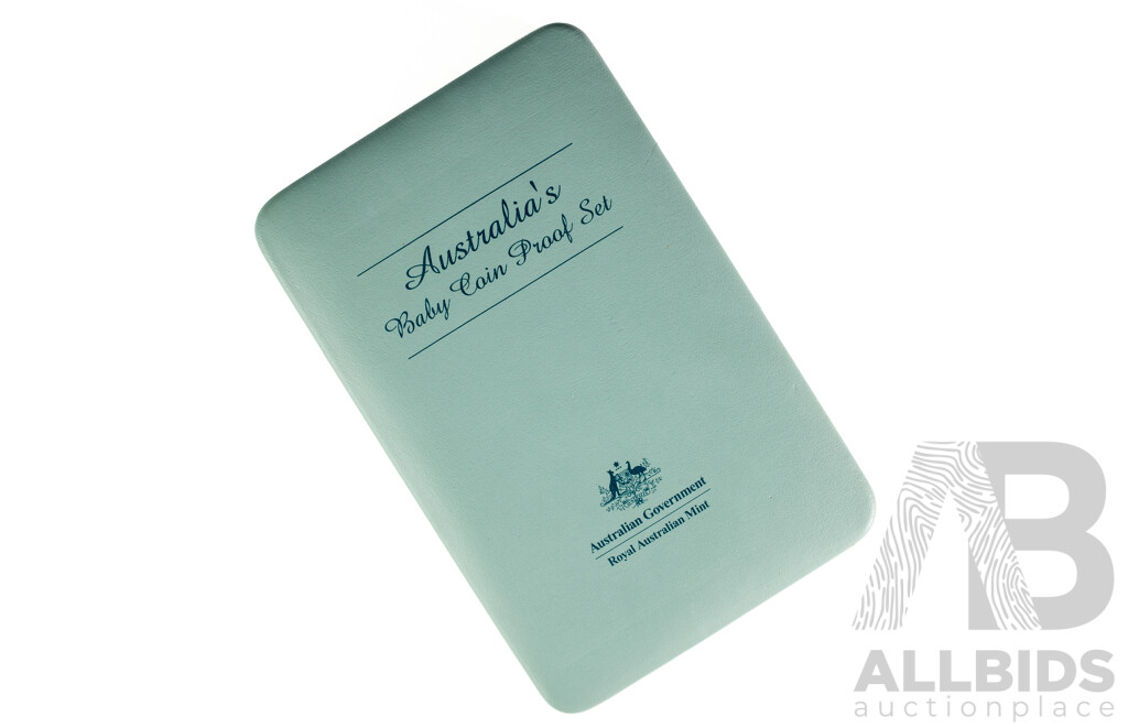 Australian RAM 2005 Six Proof Coins, Baby Coin Set with WW2 Commemorative One Dollar, Fifty Cent, Twenty Cent