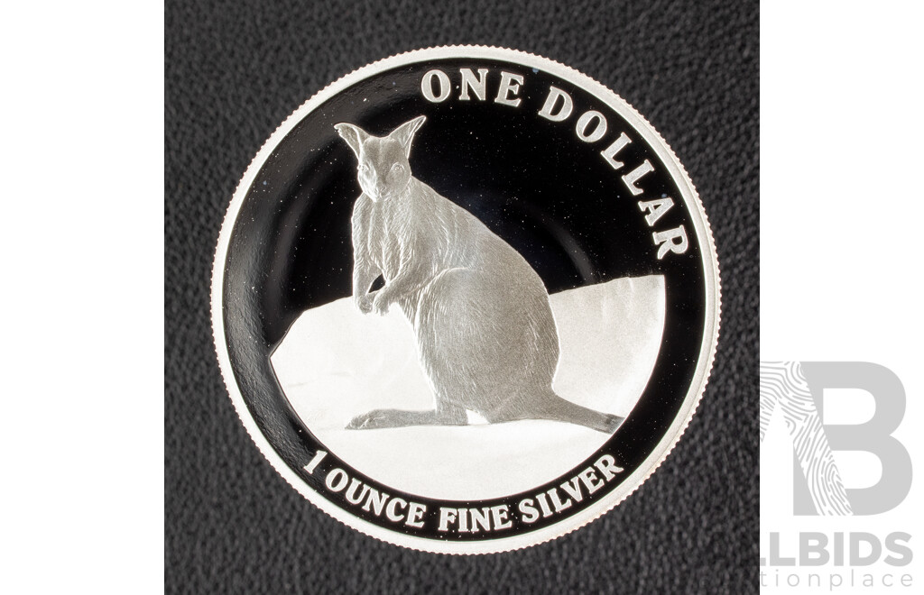 Australian RAM 2012 Silver Proof One Dollar Coin, Kangaroo Series .999