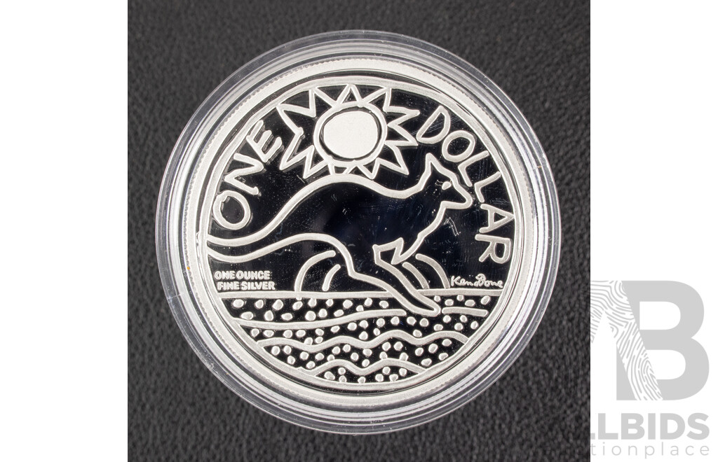 Australian RAM 2008 Silver Proof One Dollar Coin, Australian Artist Series, Ken Done