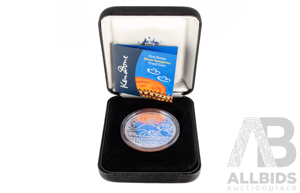 Australian RAM 2008 Silver Proof One Dollar Coin, Australian Artist Series, Ken Done