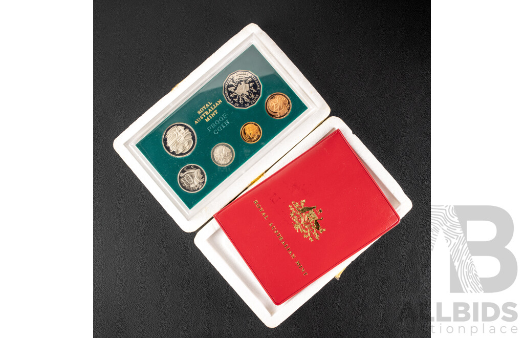 Australian RAM 1982 Six Proof Coin Set, Commonwealth Games and 1981 UNC Set