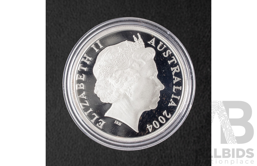 Australian RAM 2004 Silver One Dollar Coin, Silver Kangaroo .999