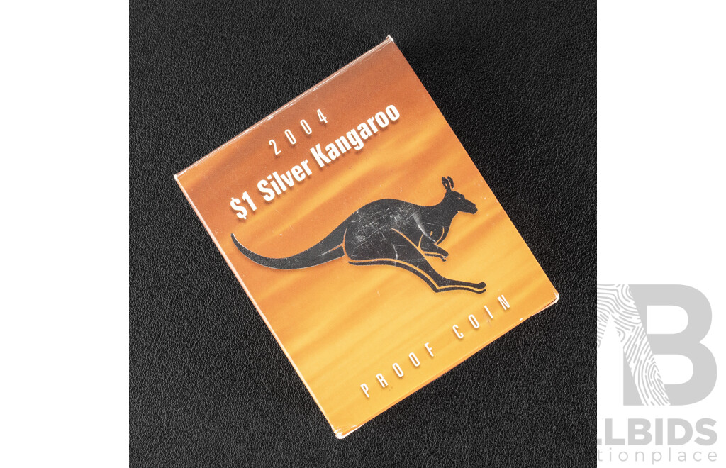 Australian RAM 2004 Silver One Dollar Coin, Silver Kangaroo .999