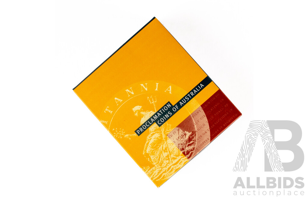 Australian RAM 2000 Silver One Dollar, Proclamation Coins of Australia, 1797 Cartwheel Penny .999