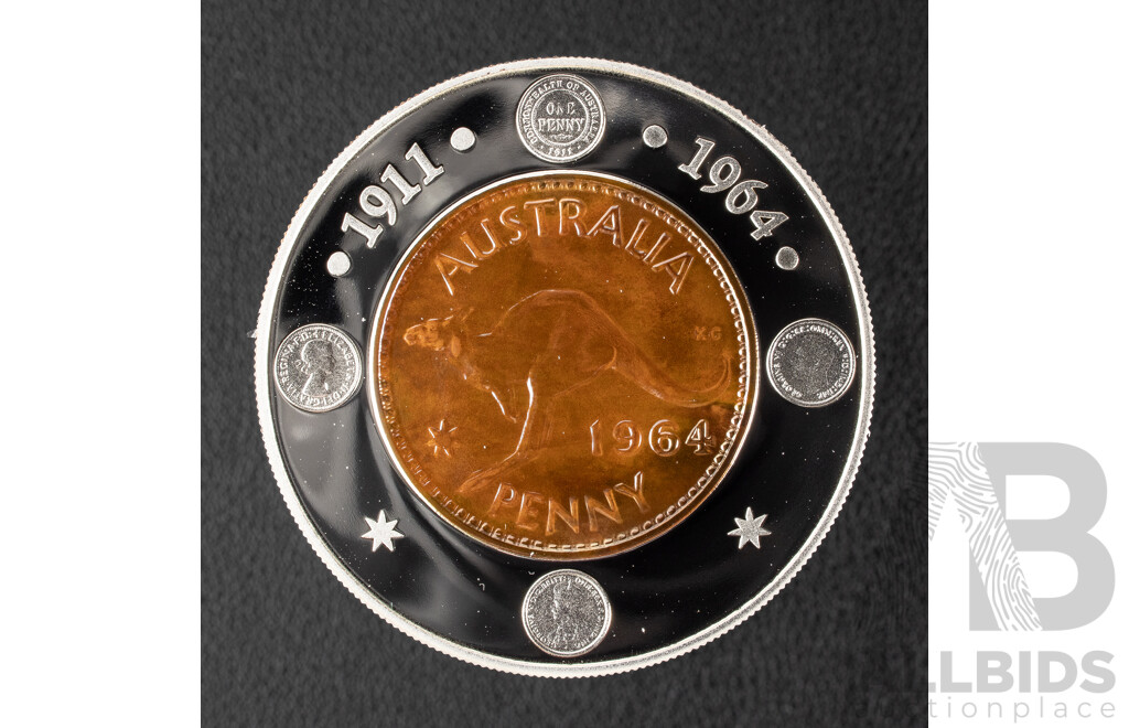 Australian RAM 2004 One Dollar Proof Coin, 40th Anniversary of the 1964 Penny .999